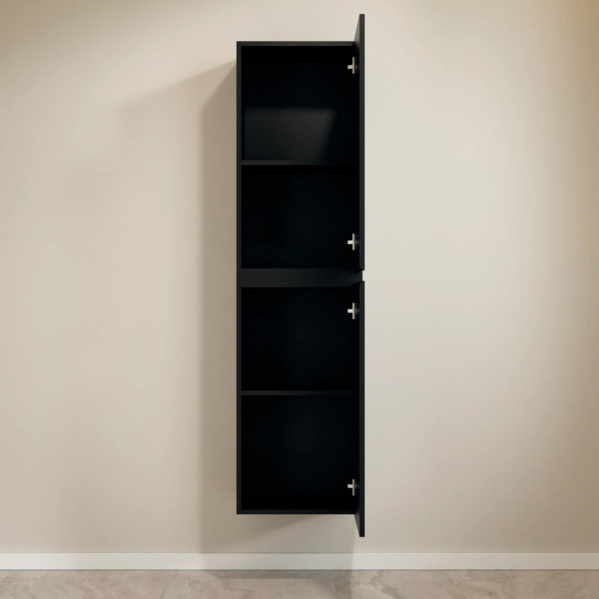 Badkamermeubel set Novara - 100cm - Mat Zwart - Wastafel Zwart - PRE-ORDER