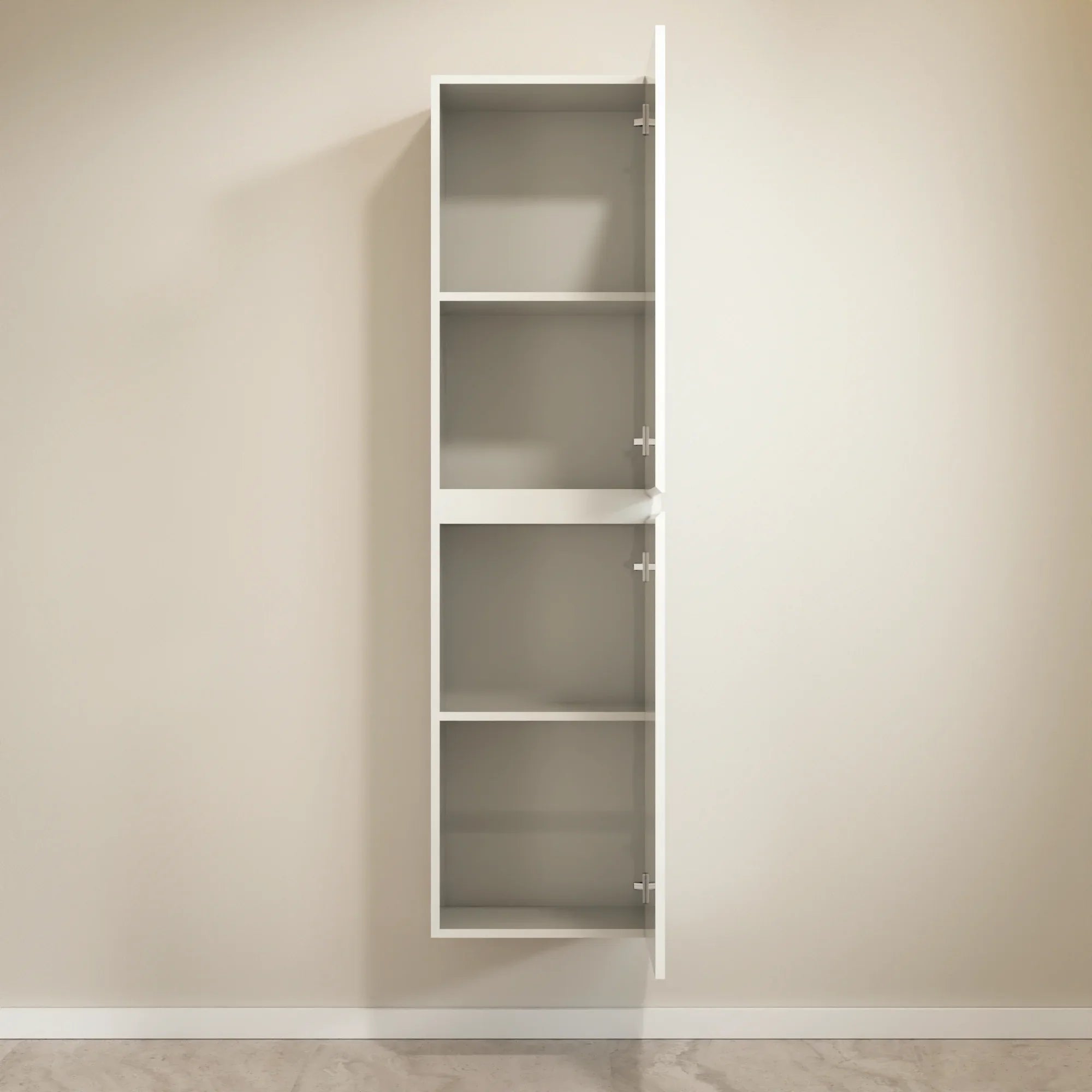 Badkamermeubel set Paris - 80cm - Wit - Wastafel Zwart