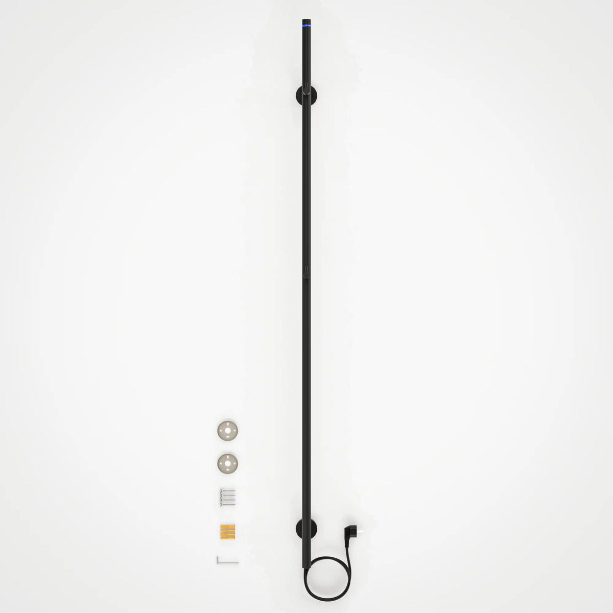Elektrische Staafhanddoekradiator - 70 Watt - 150cm - Mat zwart
