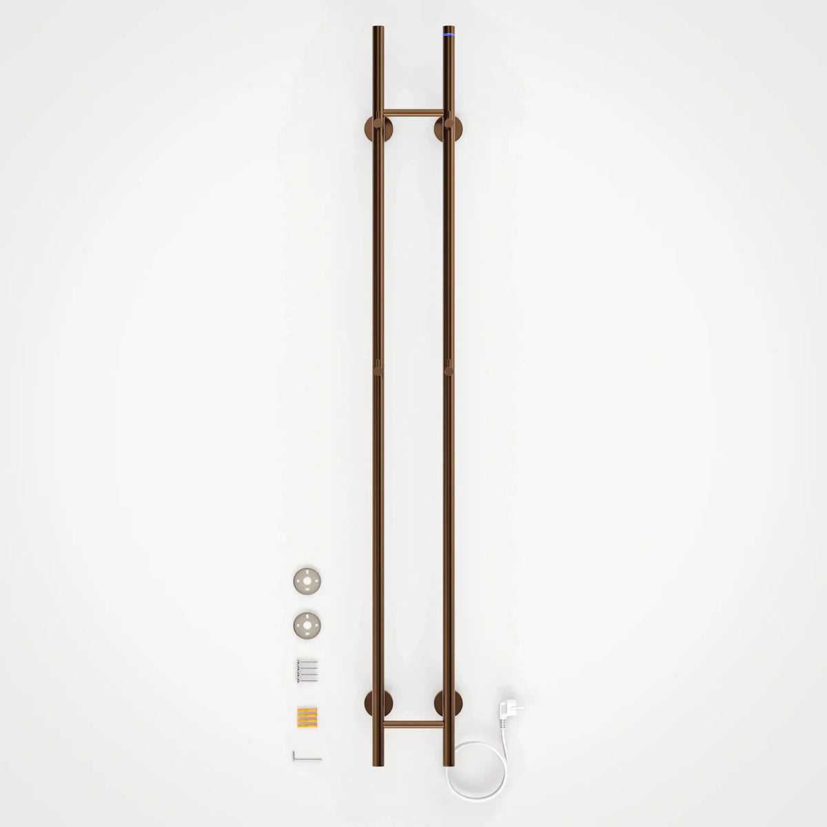 Elektrische Staafhanddoekradiator Dubbel - 70 Watt - 150x16.8 cm - Koper