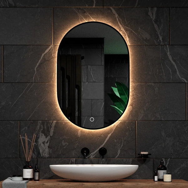 Badkamerspiegel met LED-verlichting 80 x 60 cm ARGENS | Gratis Levering