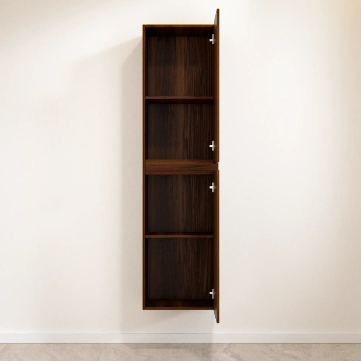 Kolomkast Ruvo - 150cm - Walnoot met ribbel