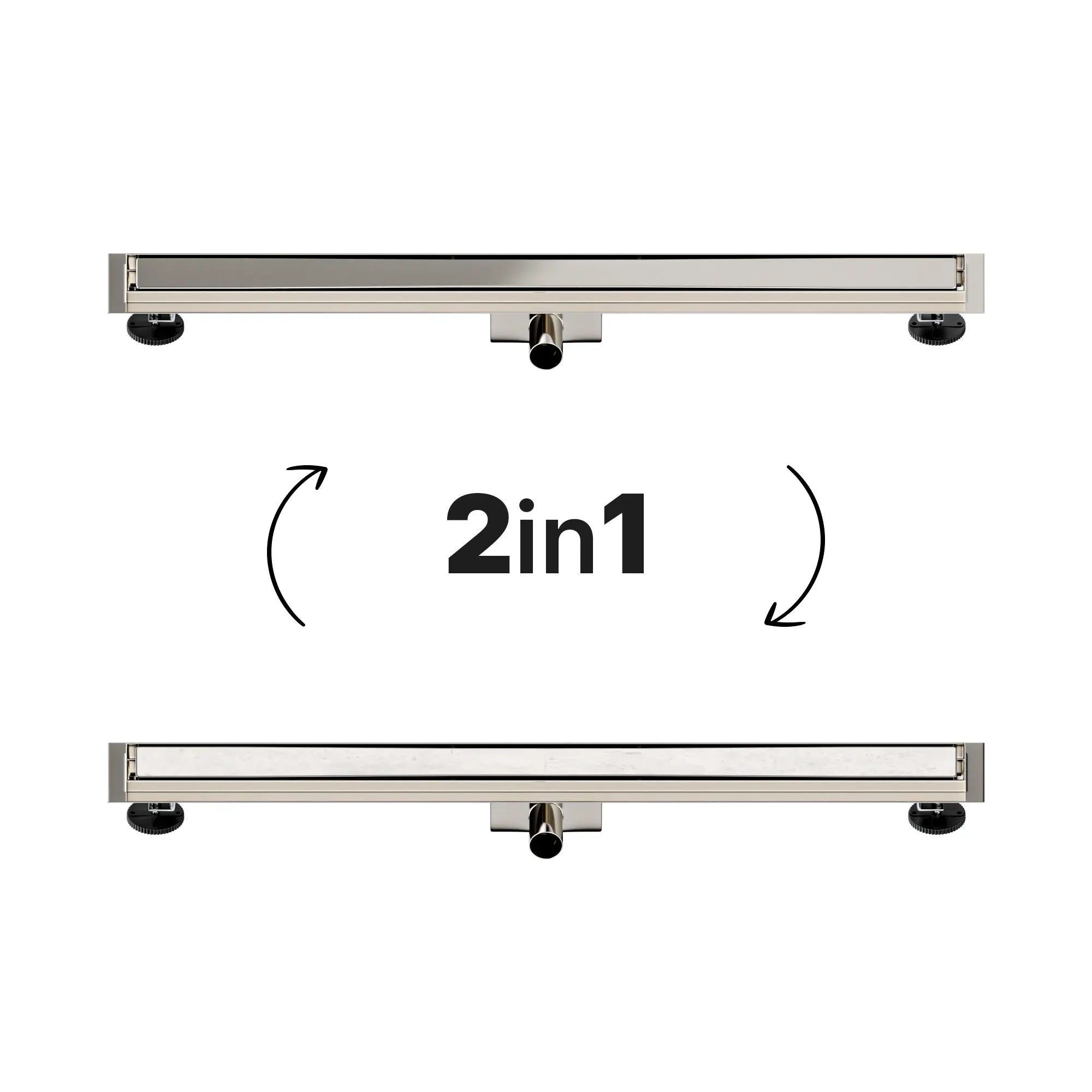 Douchegoot - 90cm - Tegelrooster - RVS - Met Flens