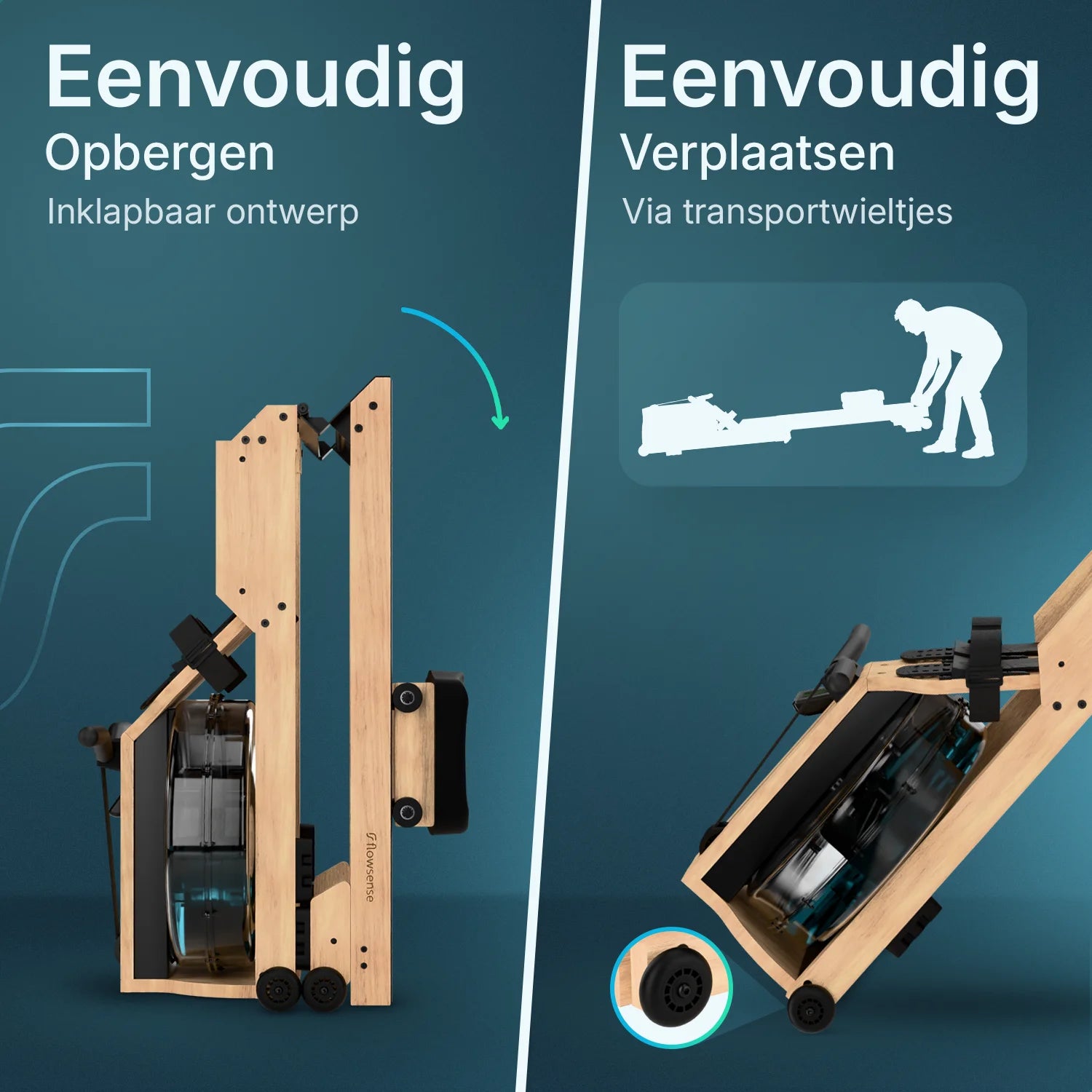 Roeitrainer - RowForge - Hout Met Waterweerstand