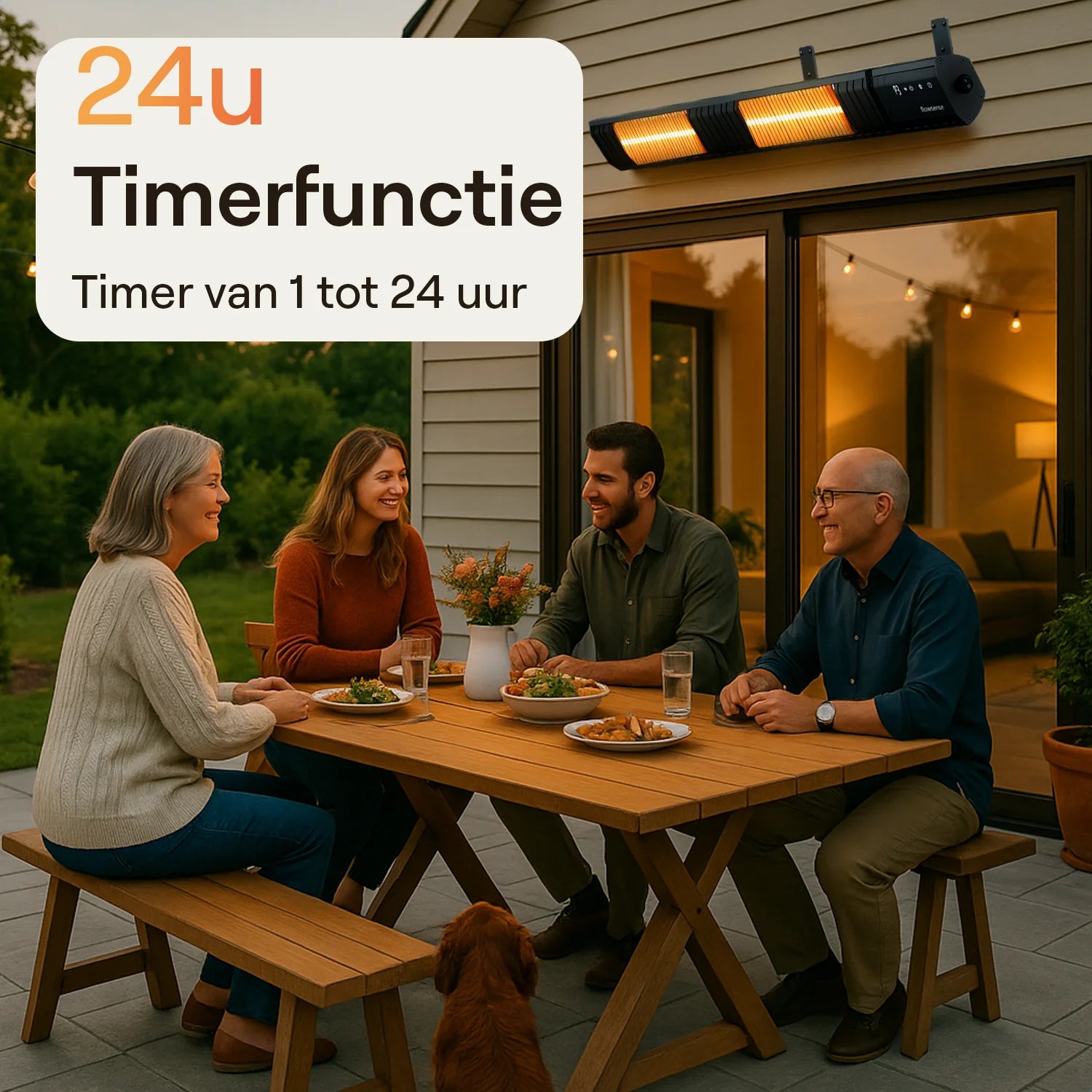 Flowsense Heater - Terrasverwarmer Elektrisch Hangend