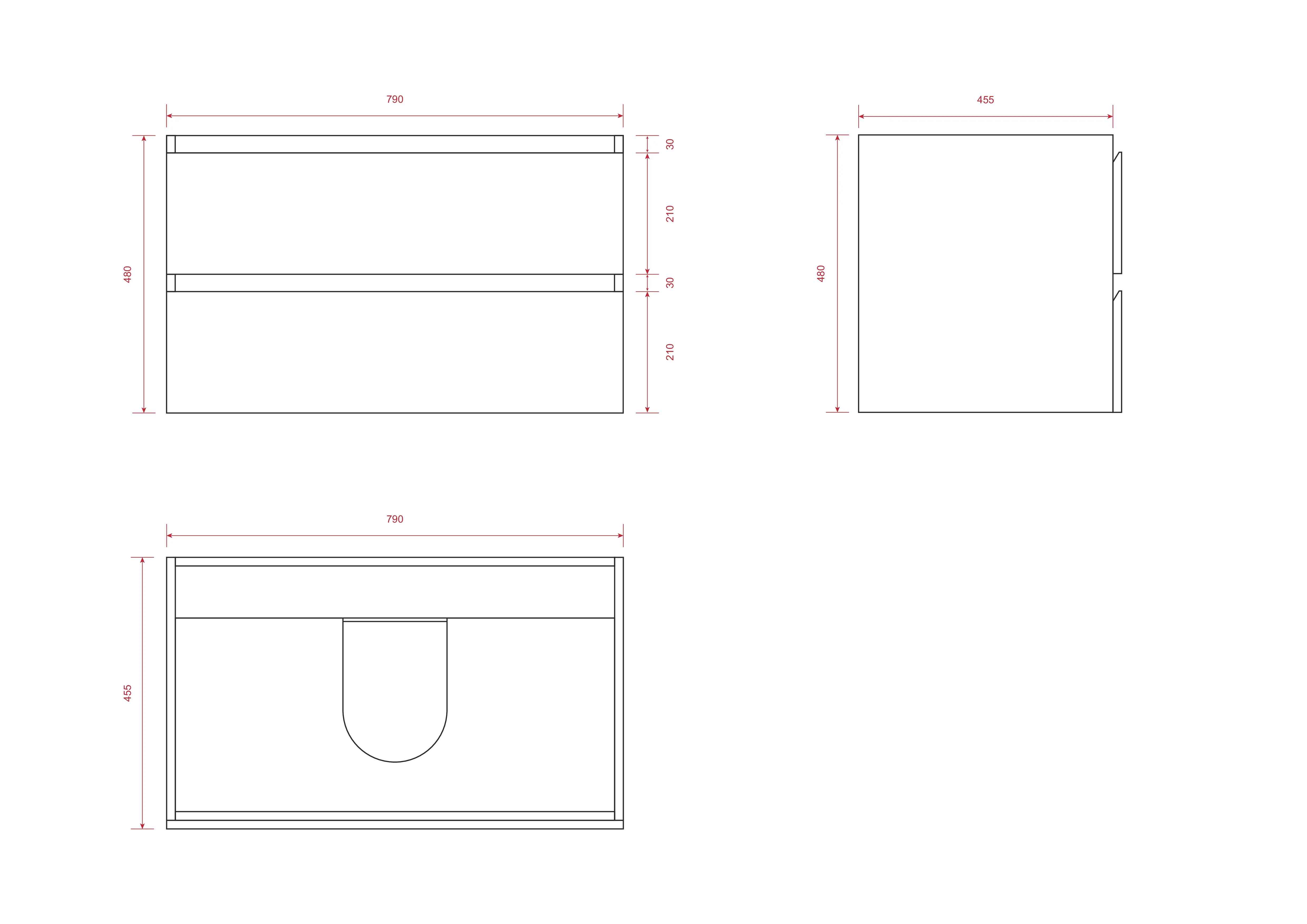 Badkamermeubel Sova - 80cm - Wit - Wastafel Zwart - PRE-ORDER