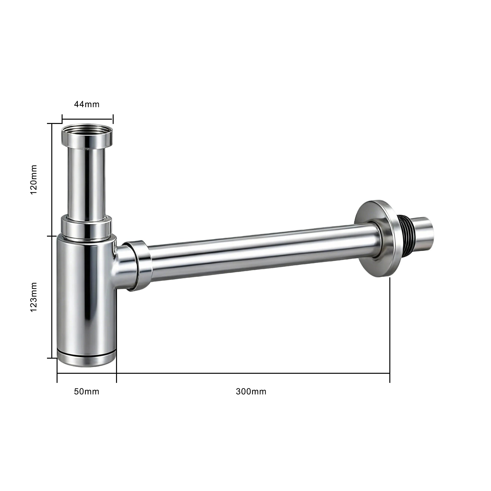 Sifon Wastafel - 44 mm - Chroom - PRE-ORDER