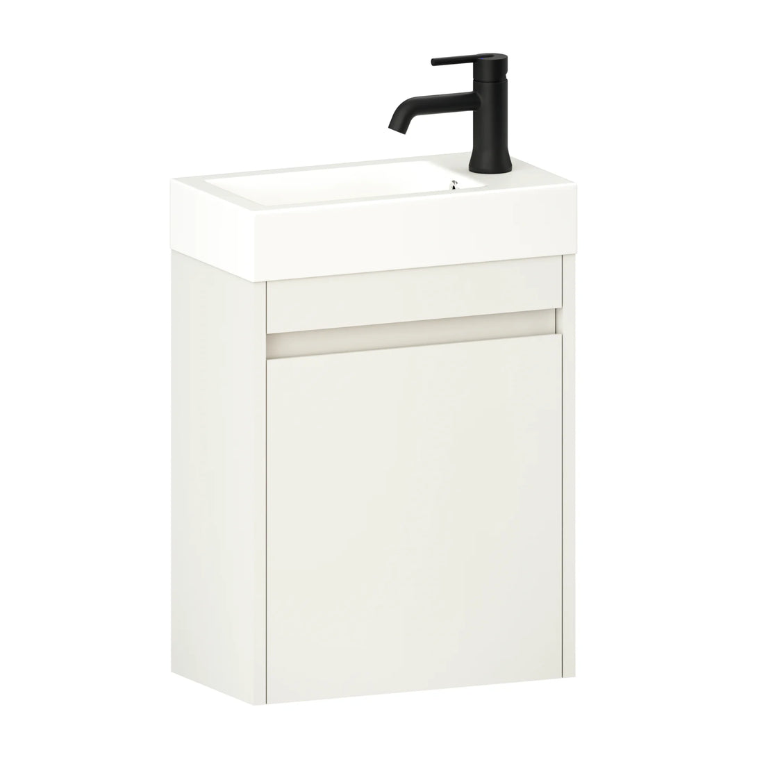 Toiletmeubel Vivo - 40cm - Glanzend wit - Wastafel Wit