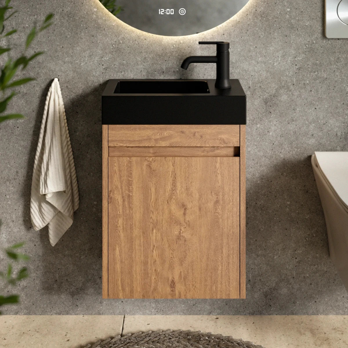 Toiletmeubel Elen - 40cm - Warm Eiken