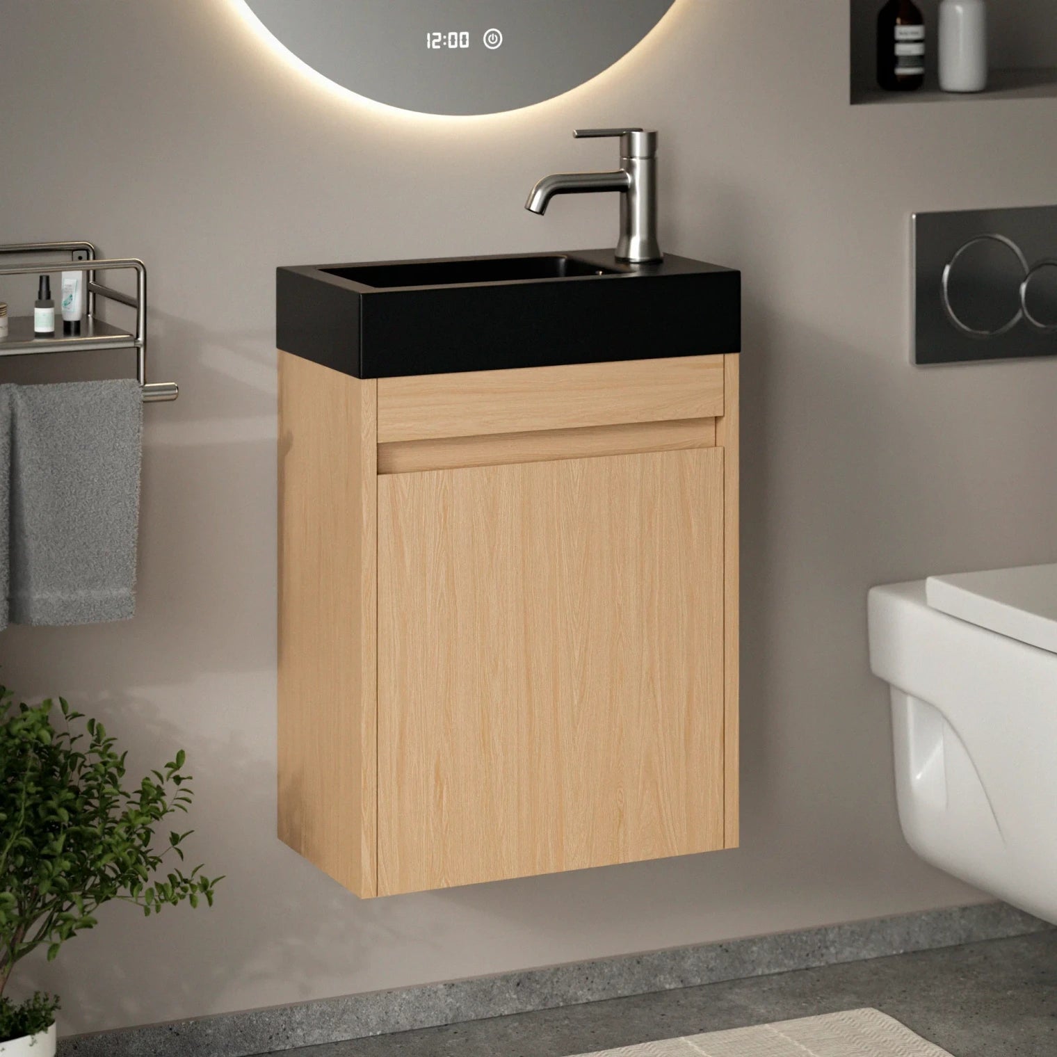 Toiletmeubel Elen - 40cm - Licht Eiken