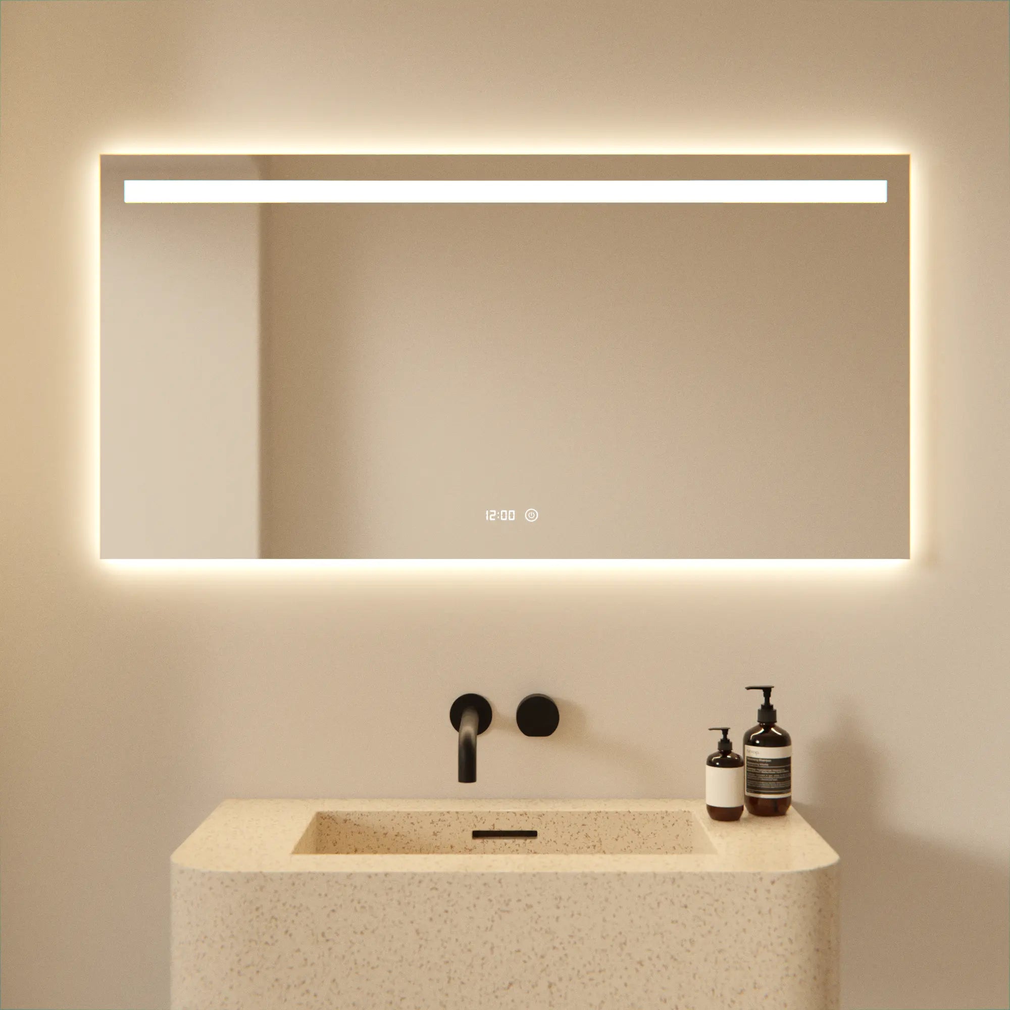 Badkamerspiegel - 120x60cm - Frameloos - PRE-ORDER