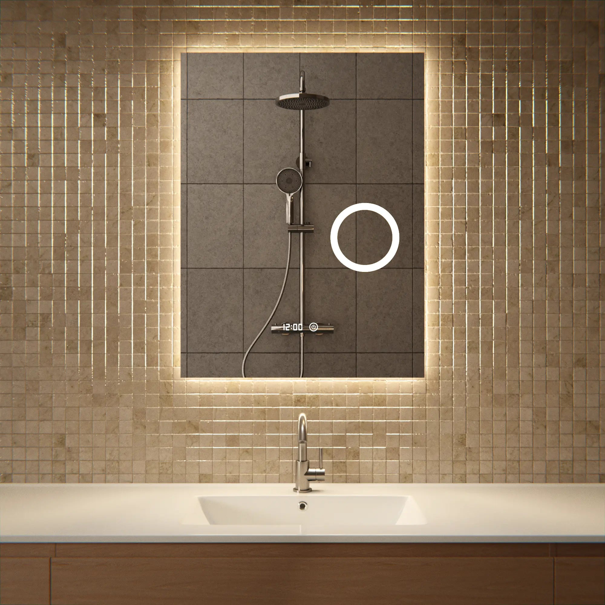 Badkamerspiegel - 60x80cm - Frameloos - PRE-ORDER