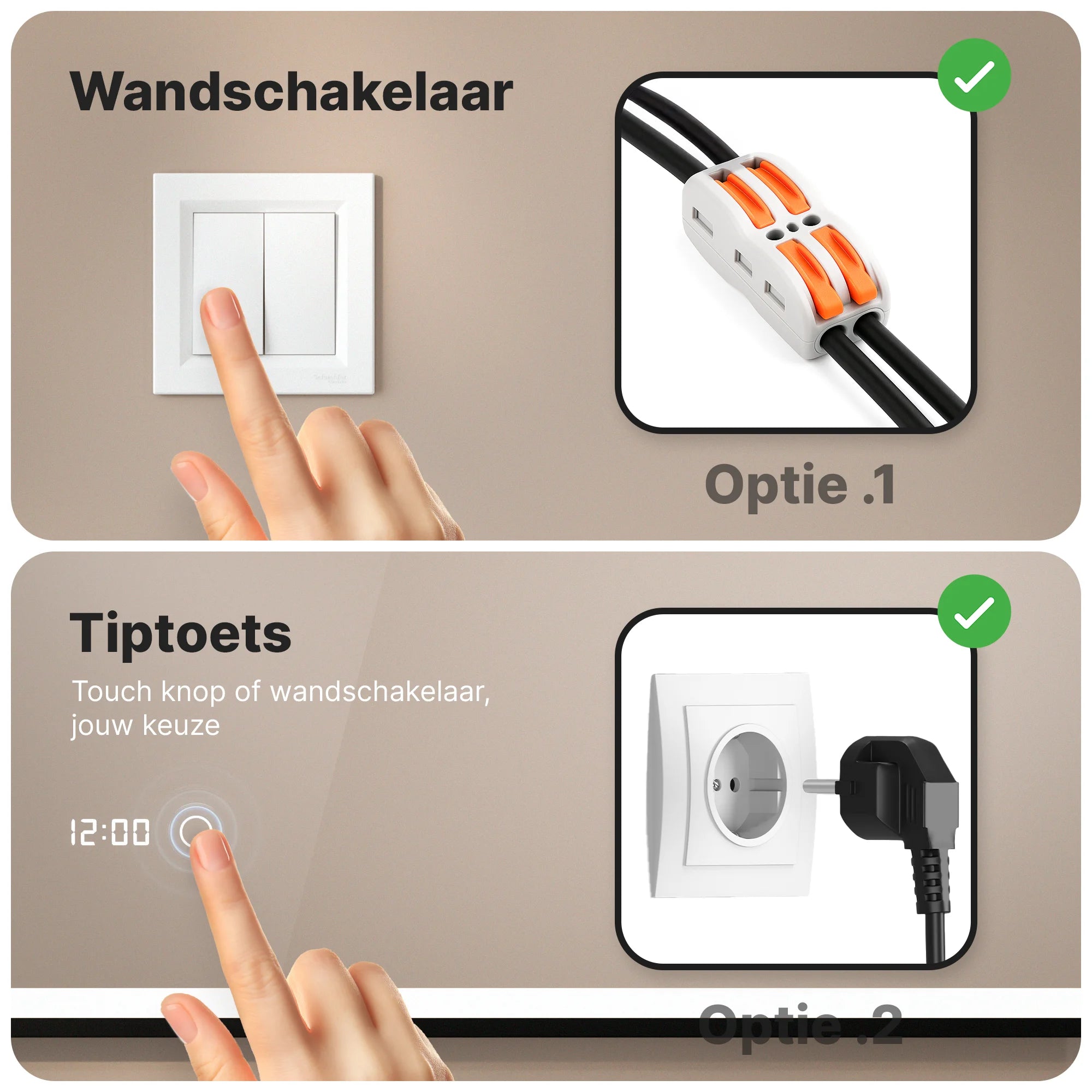 Badkamerspiegel - 120x60 - Rechthoekig - Zwart Frame