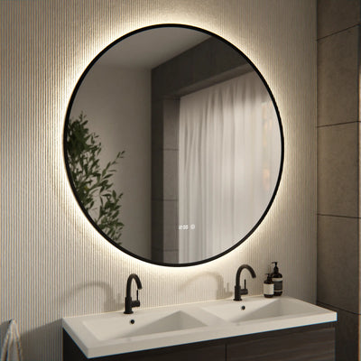 Badkamerspiegel - 120cm - Zwart Frame - second image