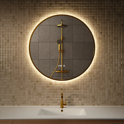 Badkamerspiegel - 80 cm - Goud Frame - second image