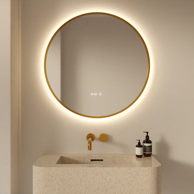 Badkamerspiegel - 80 cm - Goud Frame