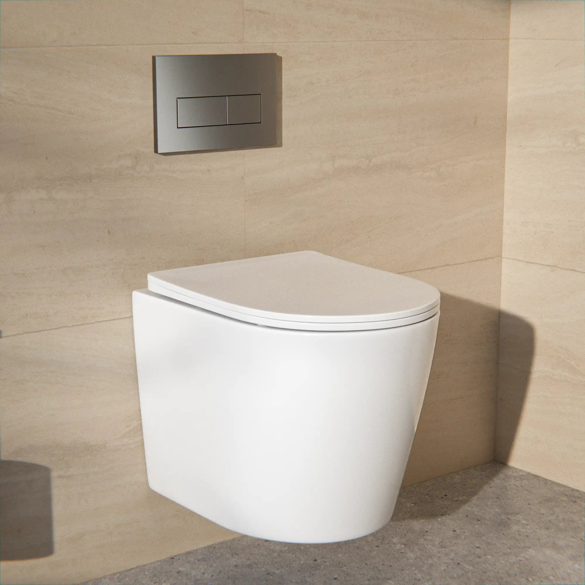 Hangtoilet Varo - Randloos - Softclose Zitting - Glans Wit