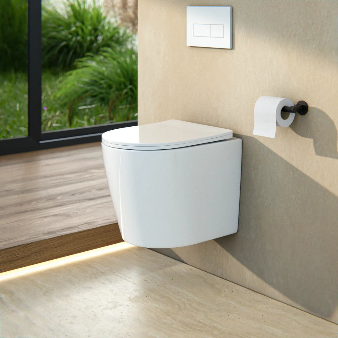 Hangtoilet Varo - Randloos - Softclose Zitting - Glans Wit