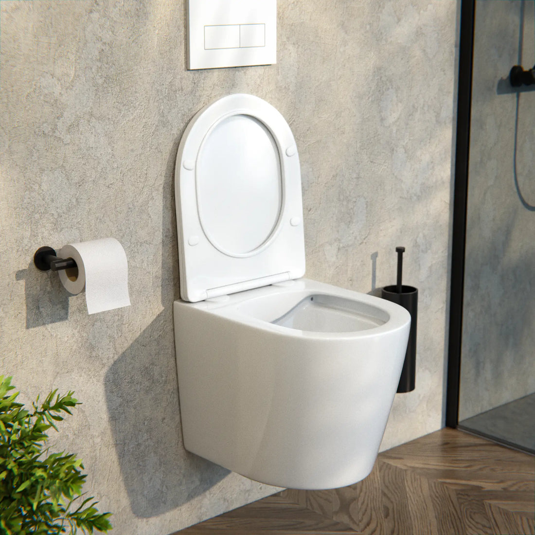 Hangtoilet Varo - Randloos - Softclose Zitting - Glans Wit