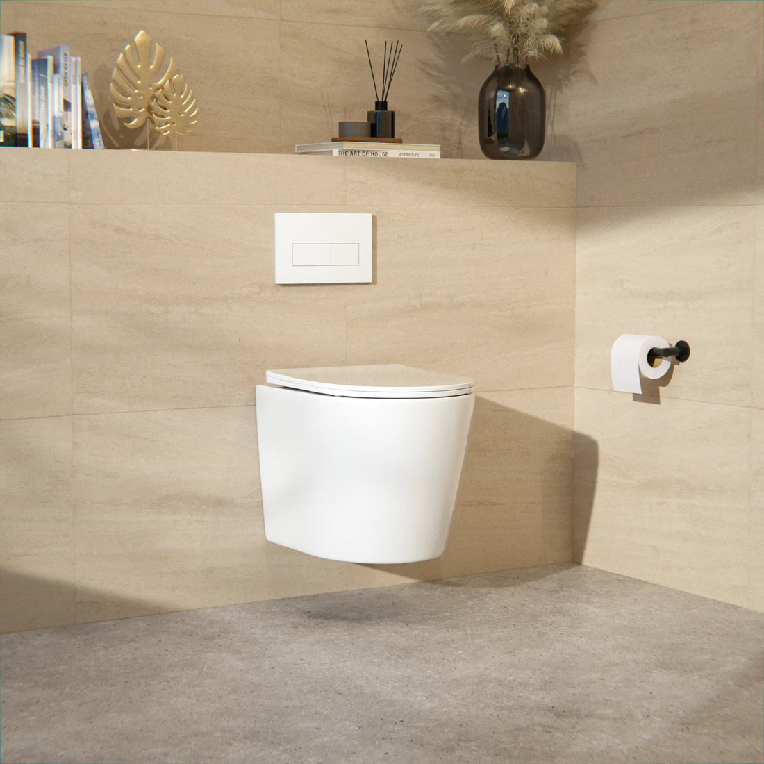 Hangtoilet Varo - Randloos - Softclose Zitting - Glans Wit