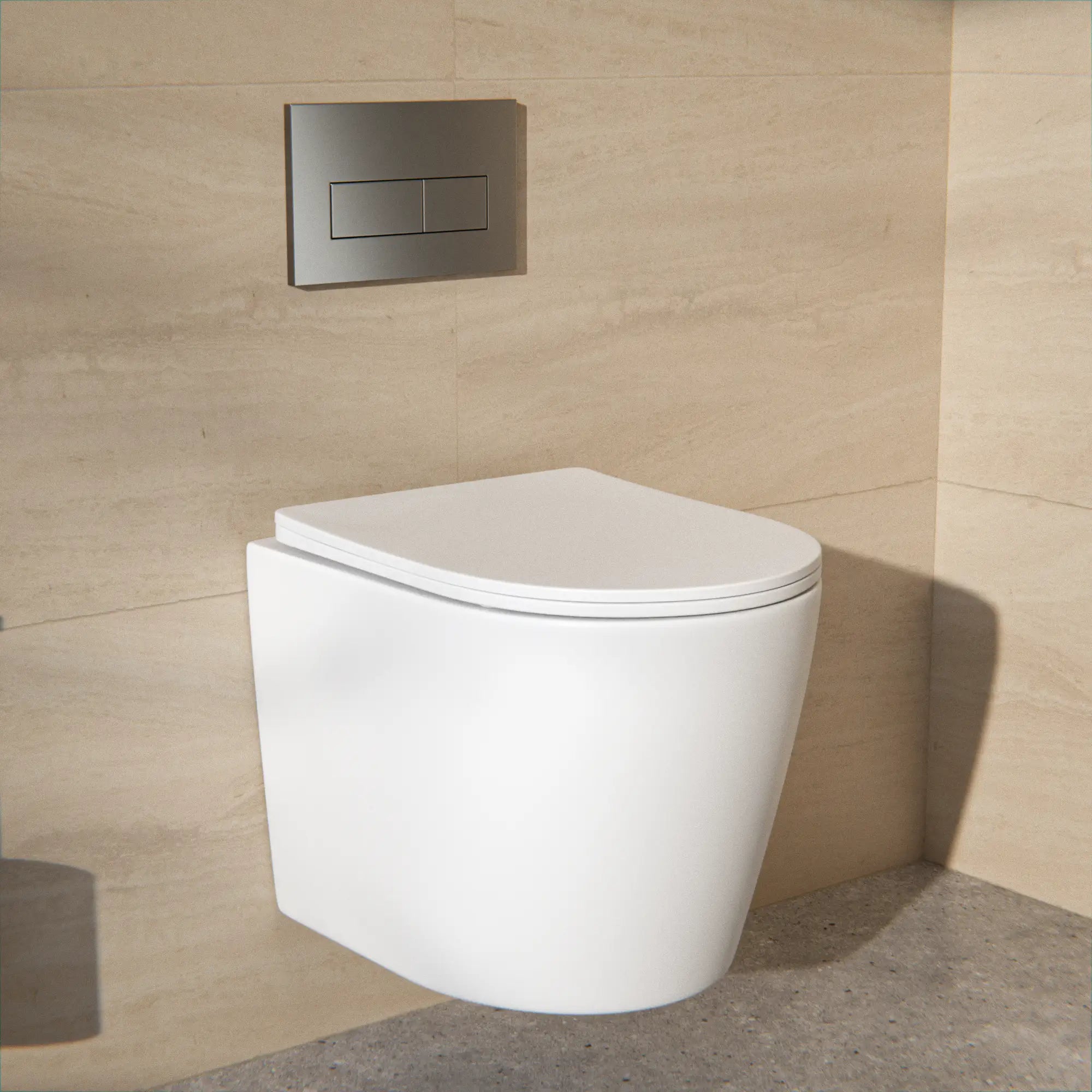 Hangtoilet Varo - Randloos - Softclose Zitting - Mat Wit