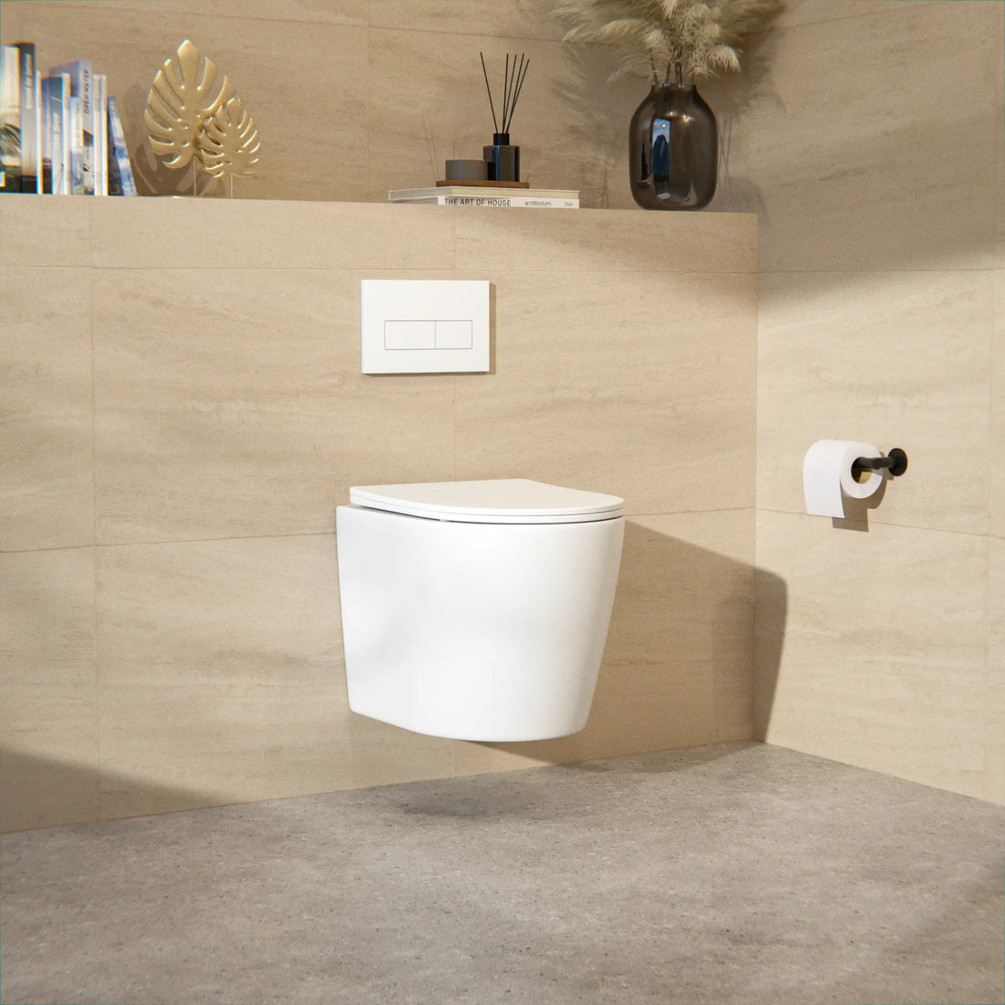 Hangtoilet Varo - Randloos - Softclose Zitting - Mat Wit